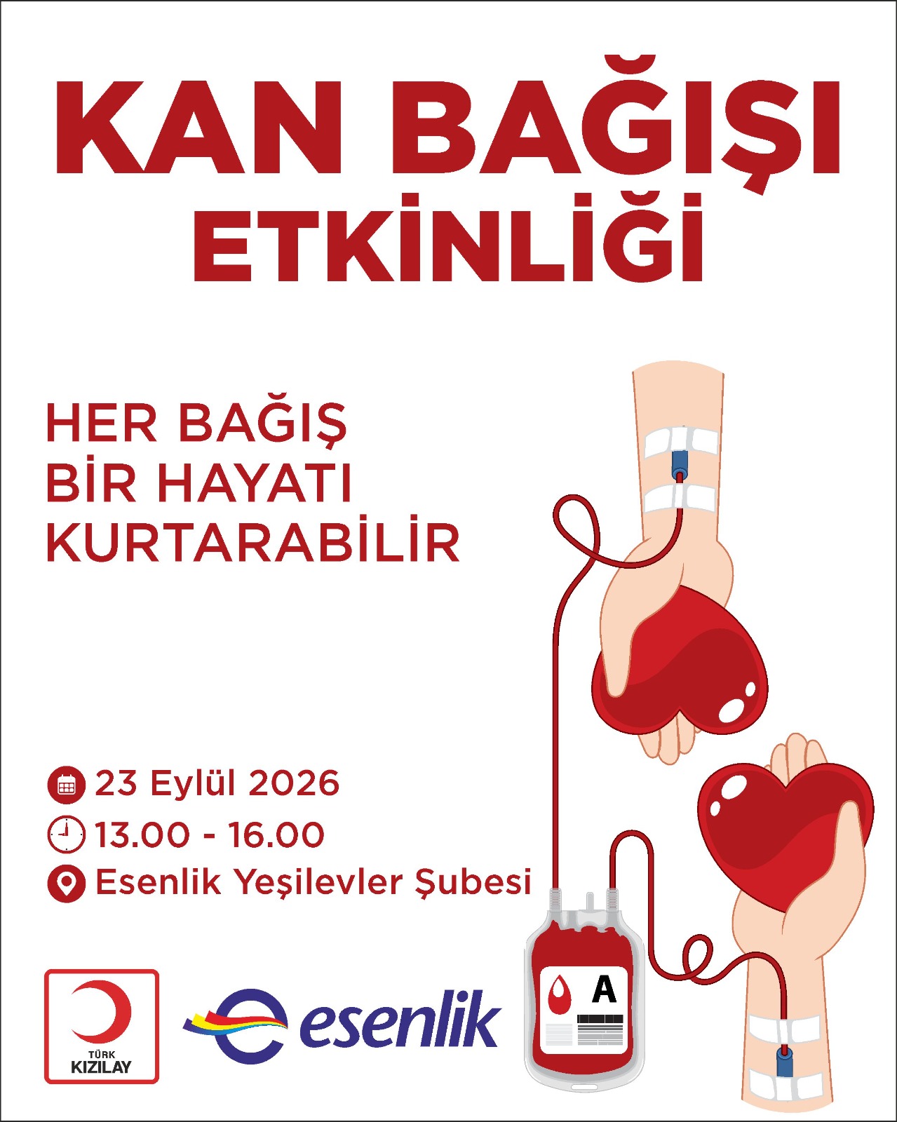 Esenlik’ten Kan Bağışı Etkinliğine Davet